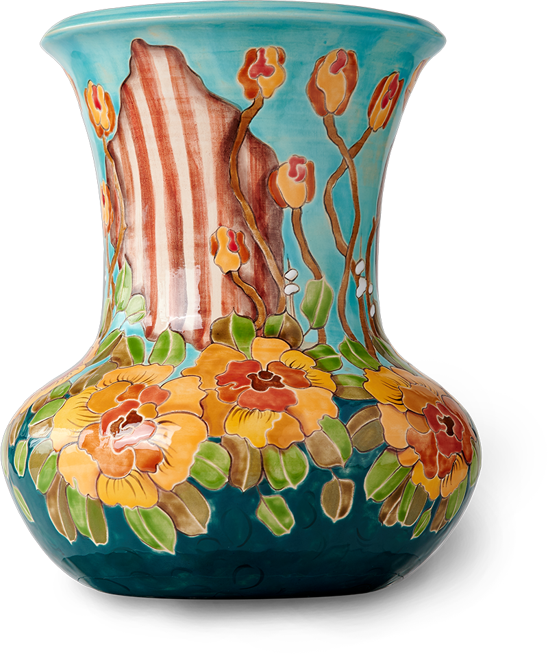 Ваза «Лоскутная Лютики»