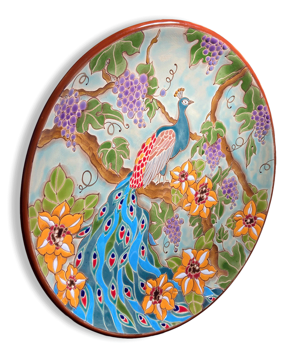 Тарелка Павлин