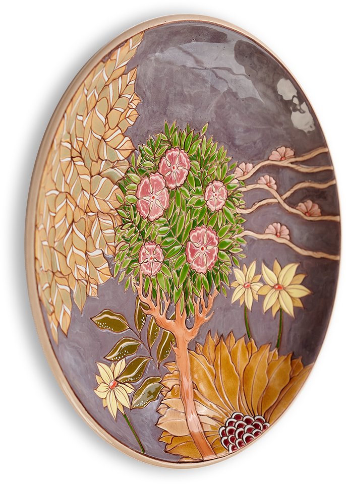 Тарелка Тропики с деревом