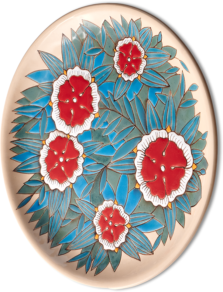 Тарелка Тропики с деревом