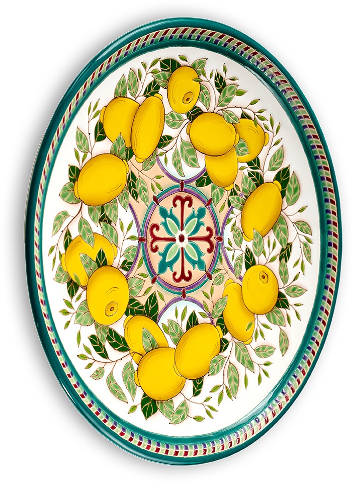 Тарелка Лимоны 3