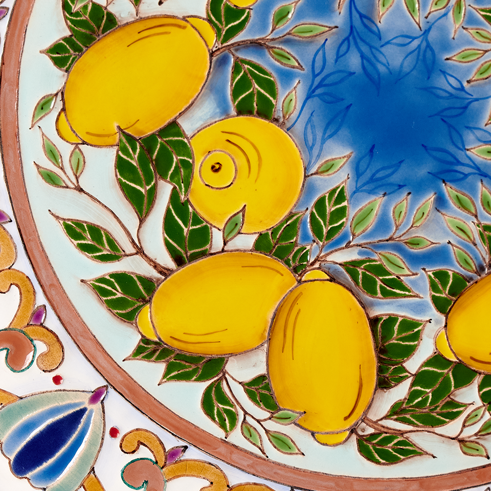 Тарелка Лимоны 8