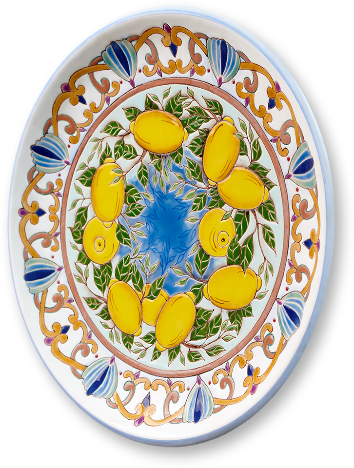 Тарелка Лимоны 8