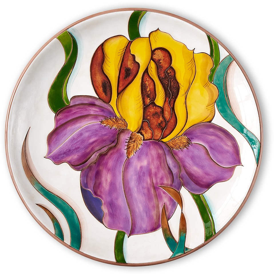 Тарелка Паттерн Ирисы