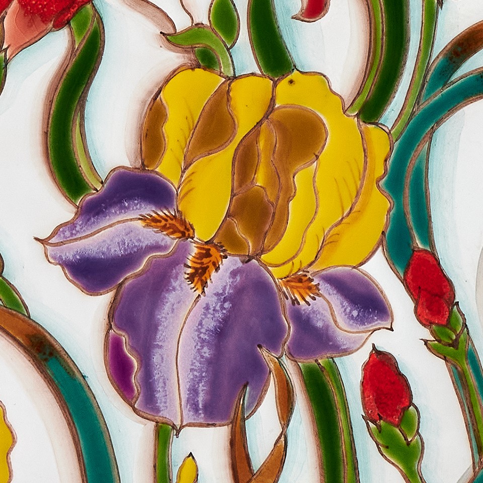 Тарелка Паттерн Ирисы