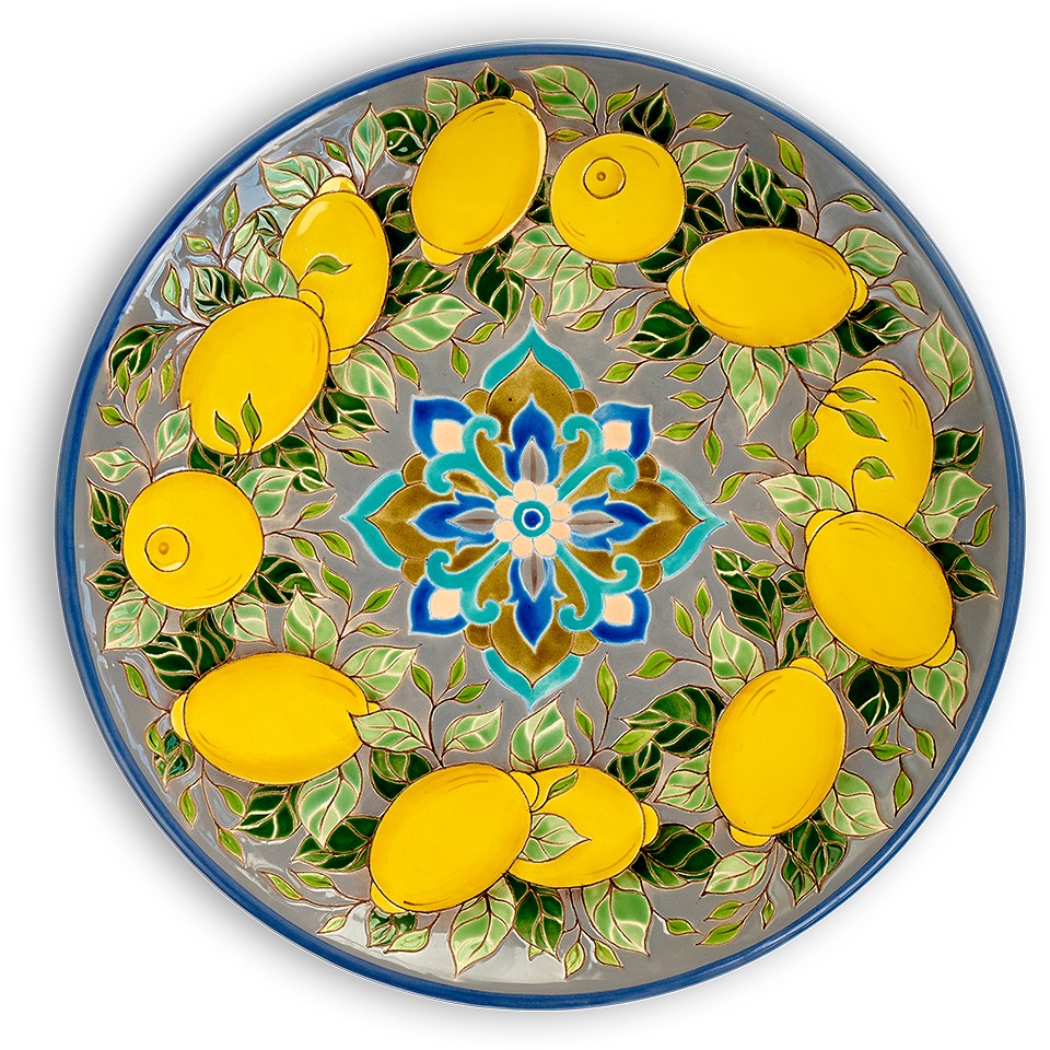 Тарелка Лимоны 10