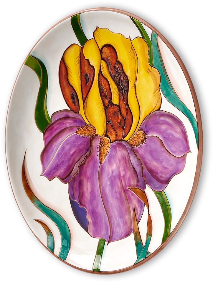 Тарелка Паттерн Ирисы