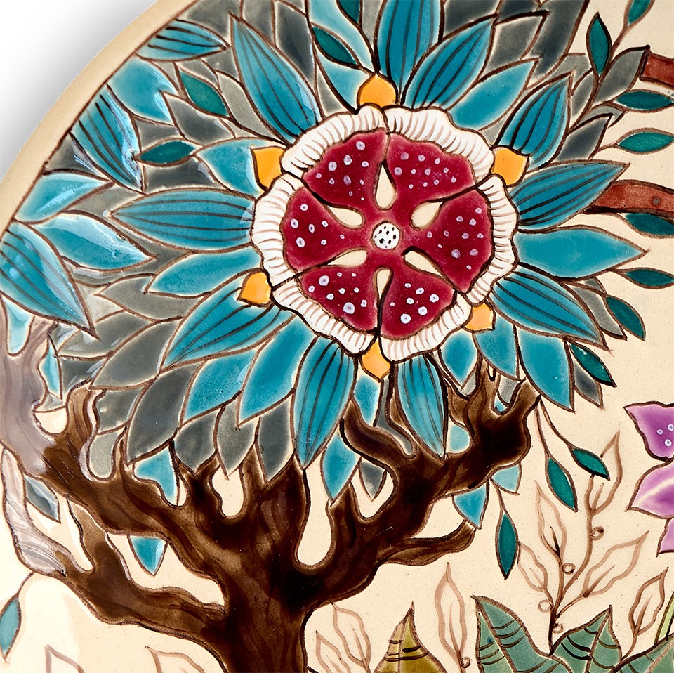 Тарелка Тропики с деревом