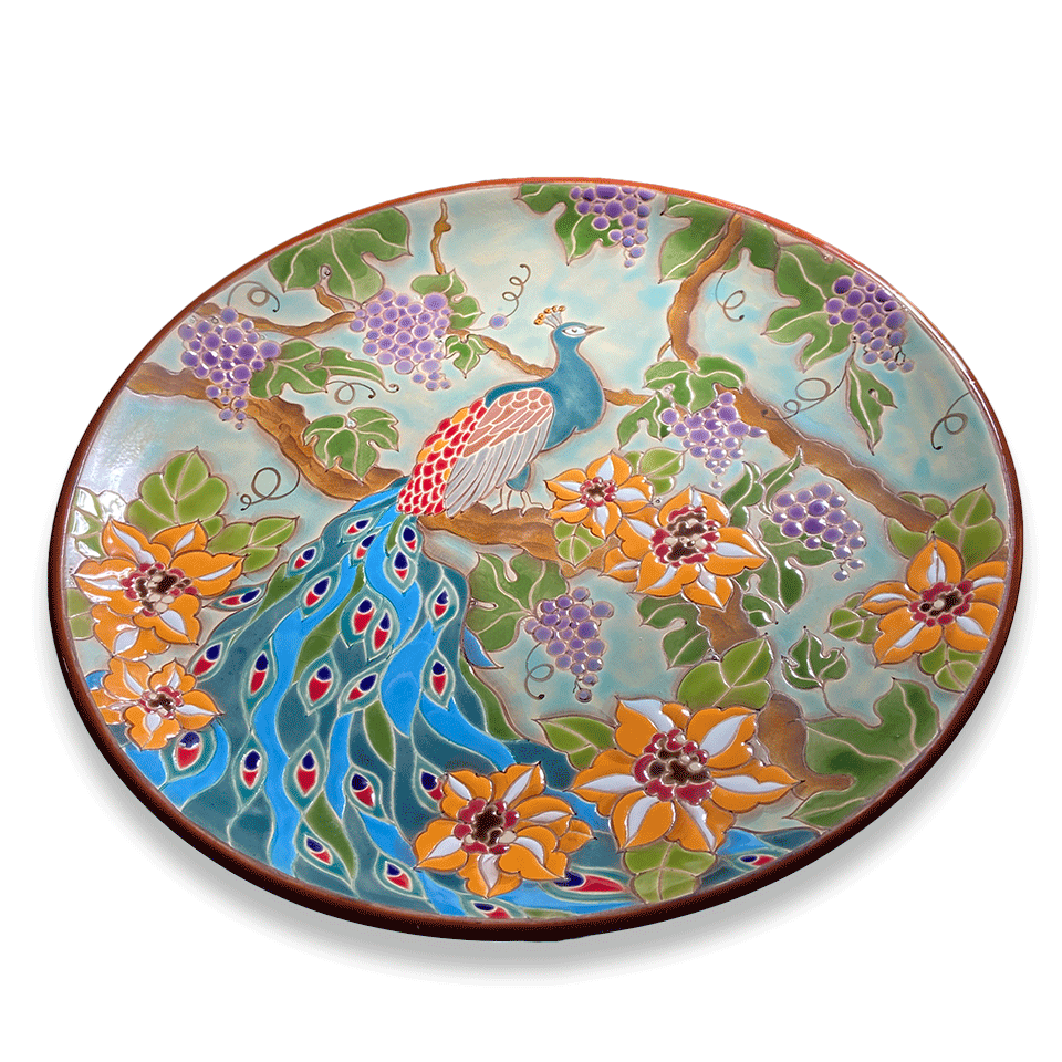 Тарелка Павлин
