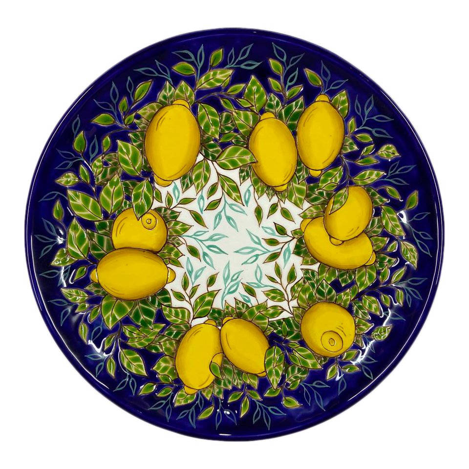 Тарелки с лимонами. Лимон на тарелке. Керамические тарелки с лимонами. Роспись тарелок лимоны. Тарелочка для лимона.