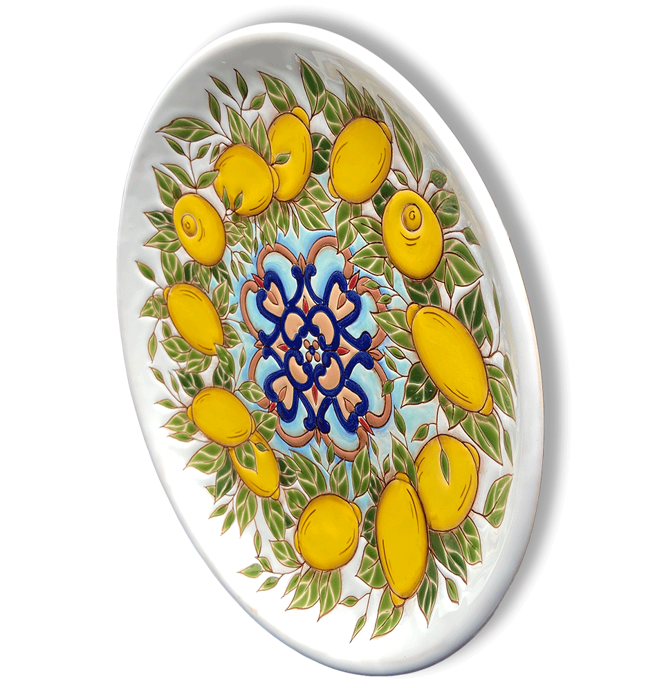 Тарелка Лимоны 9