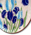 Тарелка Ирис на розовом
