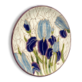 Тарелка Ирис на белом