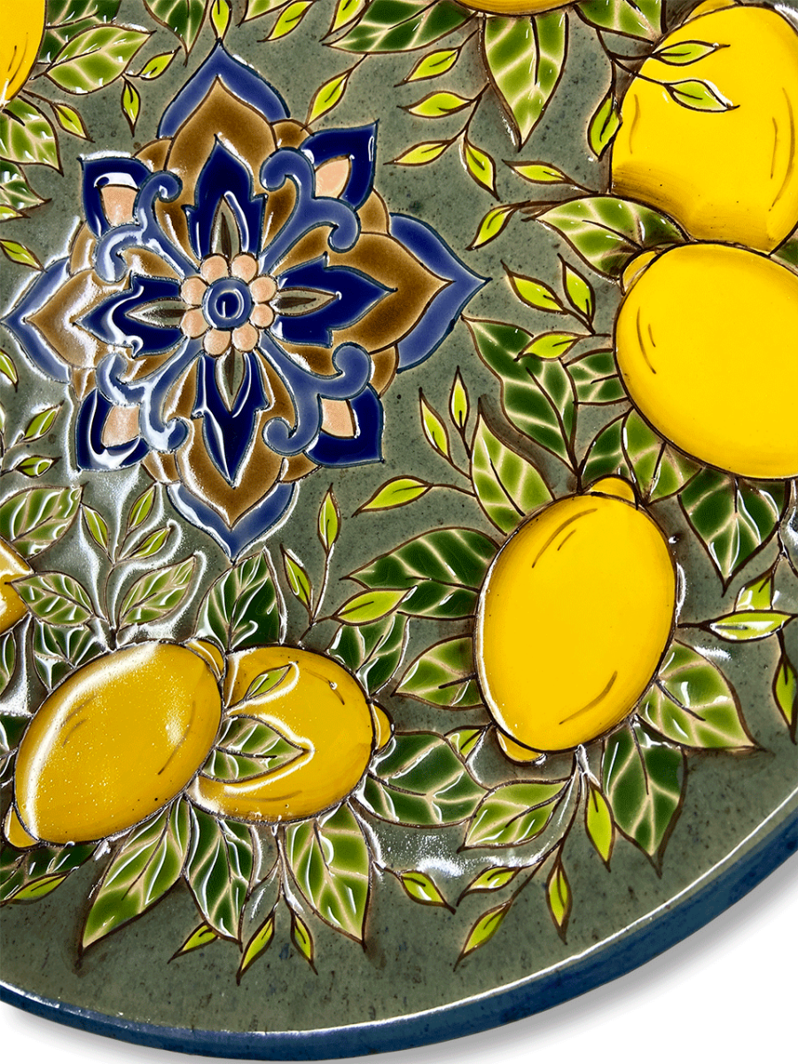 Тарелка Лимоны 10