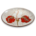 Тарелка Ирис красный