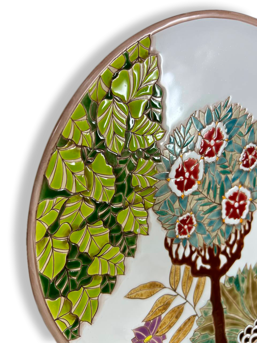 Тарелка Тропики с деревом