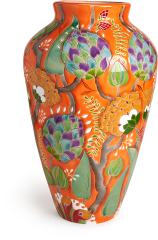Ваза «Тропики на оранжевом»
