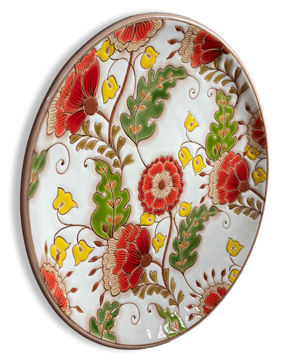 Тарелка Паттерн цветы