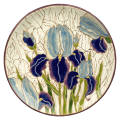 Тарелка Ирис на белом